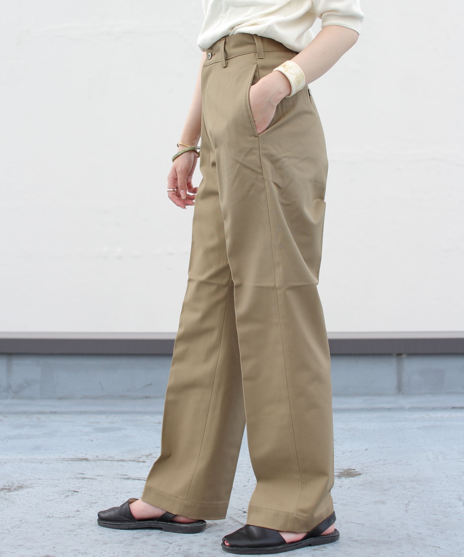 シンゾーン HIGH WAIST CHINO PANT ハイウエストチノパンツ-