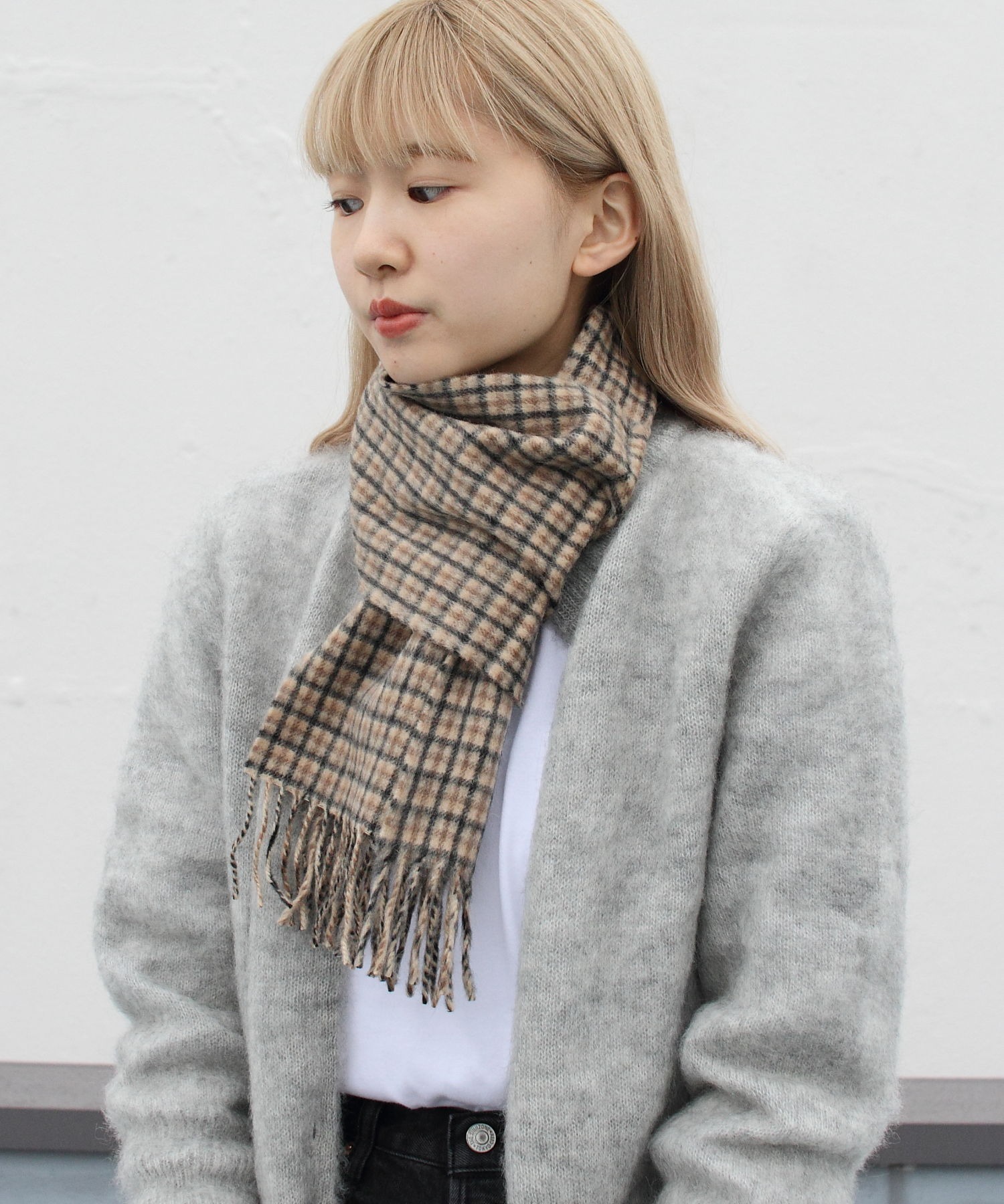 W.J HENDERSON ウーブンナロースカーフ WOVEN NARROW SCARF #WJHA-01 22AW-