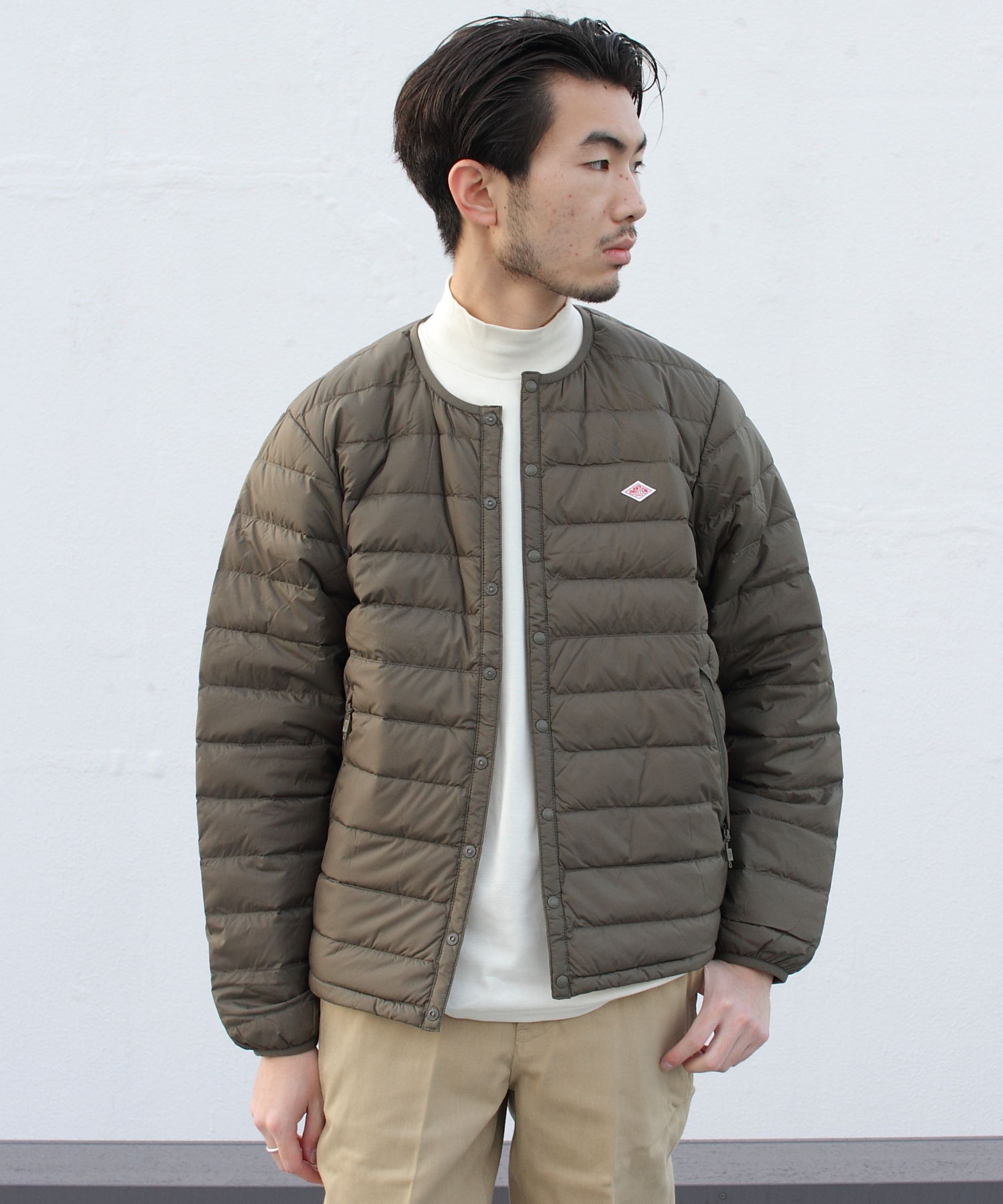 DANTON ダントン ： CREWNECK 全3色 DT-A0025NNF INNER DOWN JACKET