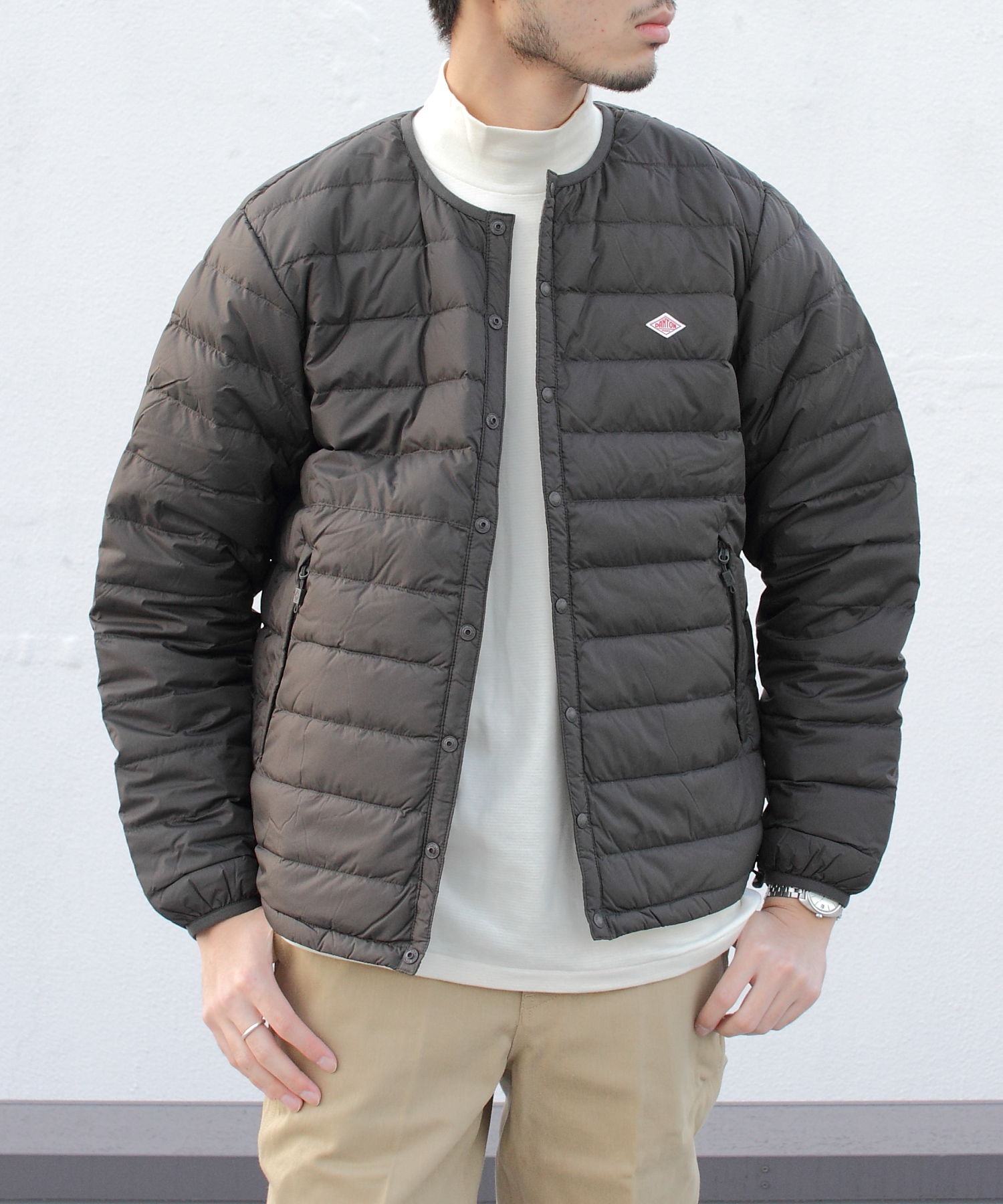 この ダウン NECK INNER DOWN JACKET：DT-A0001[DEA] ZOZOTOWN PayPayモール店 - 通販 -  PayPayモール ダウンジャケット DANTON / ダントン：CREW っかき