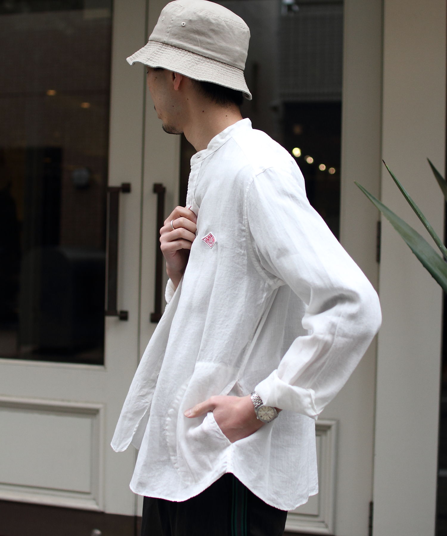 DANTON/ダントン リネンスタンドシャツ LINEN STAND SHIRTS #JD3607KLS