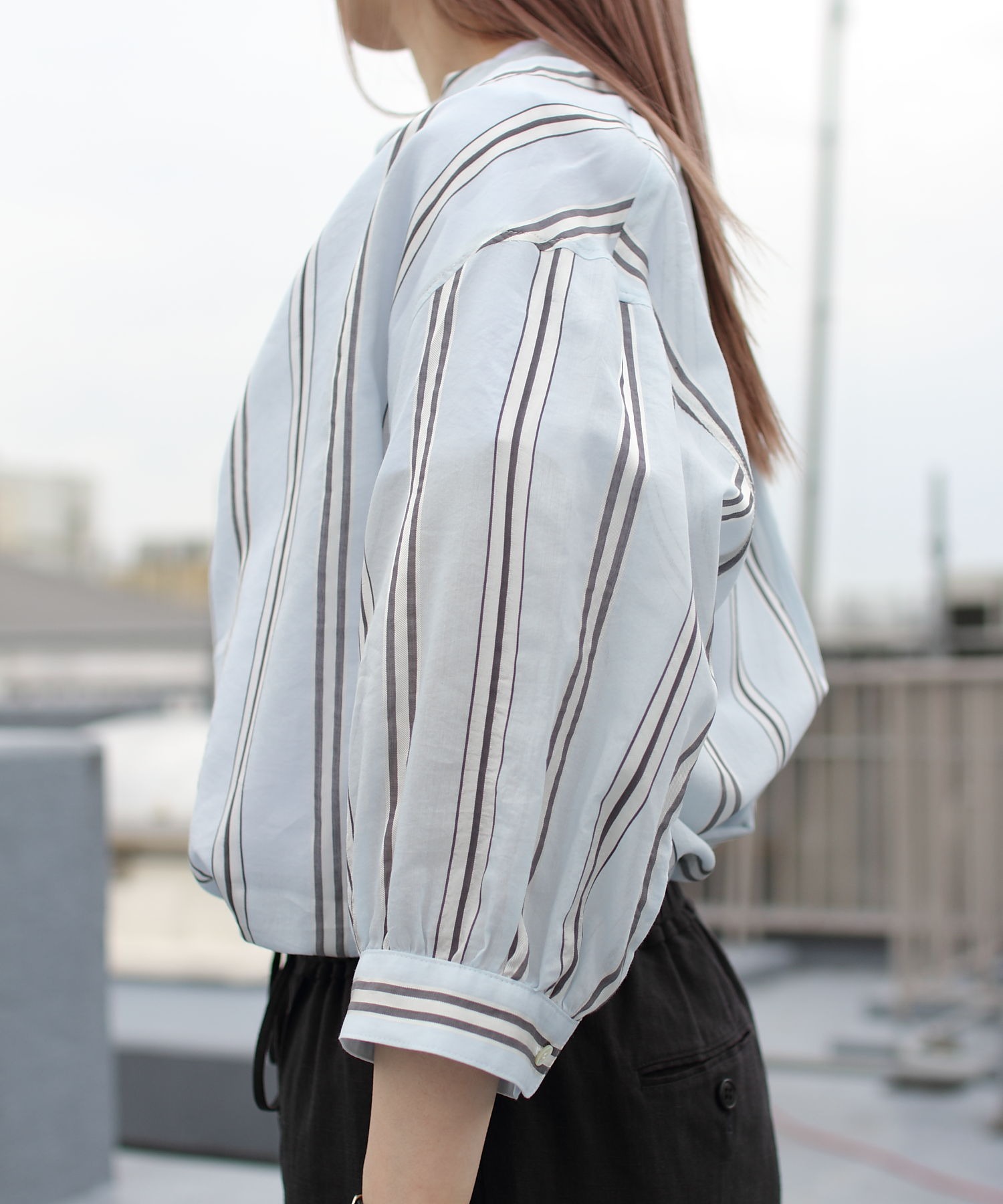 LE GLAZIK/ル グラジック ギャザーネック ブラウス GATHER NECK BLOUSE