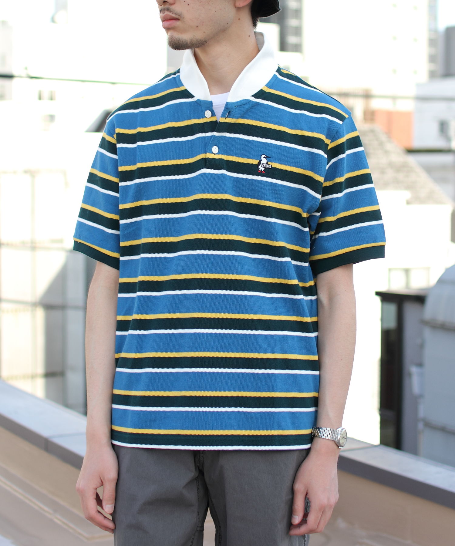 トレッキン Chumsチャムス Booby Border Polo Shirt ブービー ボーダー ポロシャツ Ch12 1159 Z021 トレッキング アウトドア 半袖ｔシャツ レディース Rainbow スポーツオーソリティ Paypayモール店 通販 Paypayモール シルエット Shineray Com Br