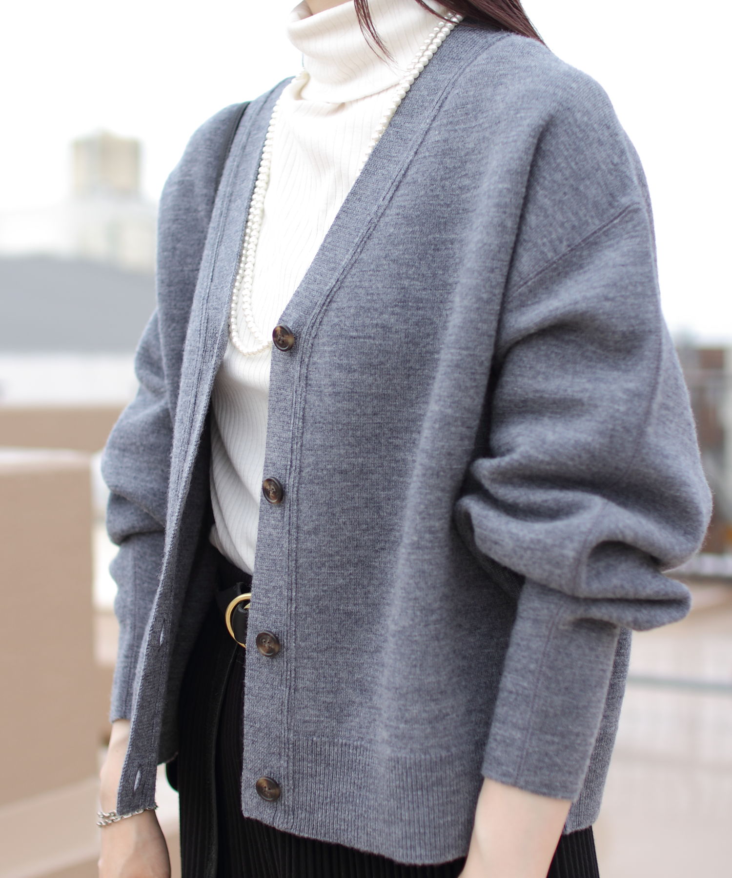 THE SHINZONE/シンゾーン ケープリンニットカーディガン CAPELIN KNIT