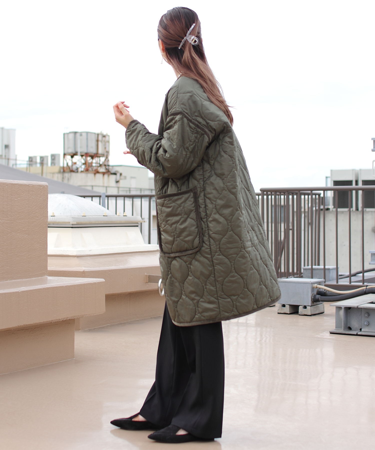 THE SHINZONE QUILTING COAT キルティングコート - モッズコート