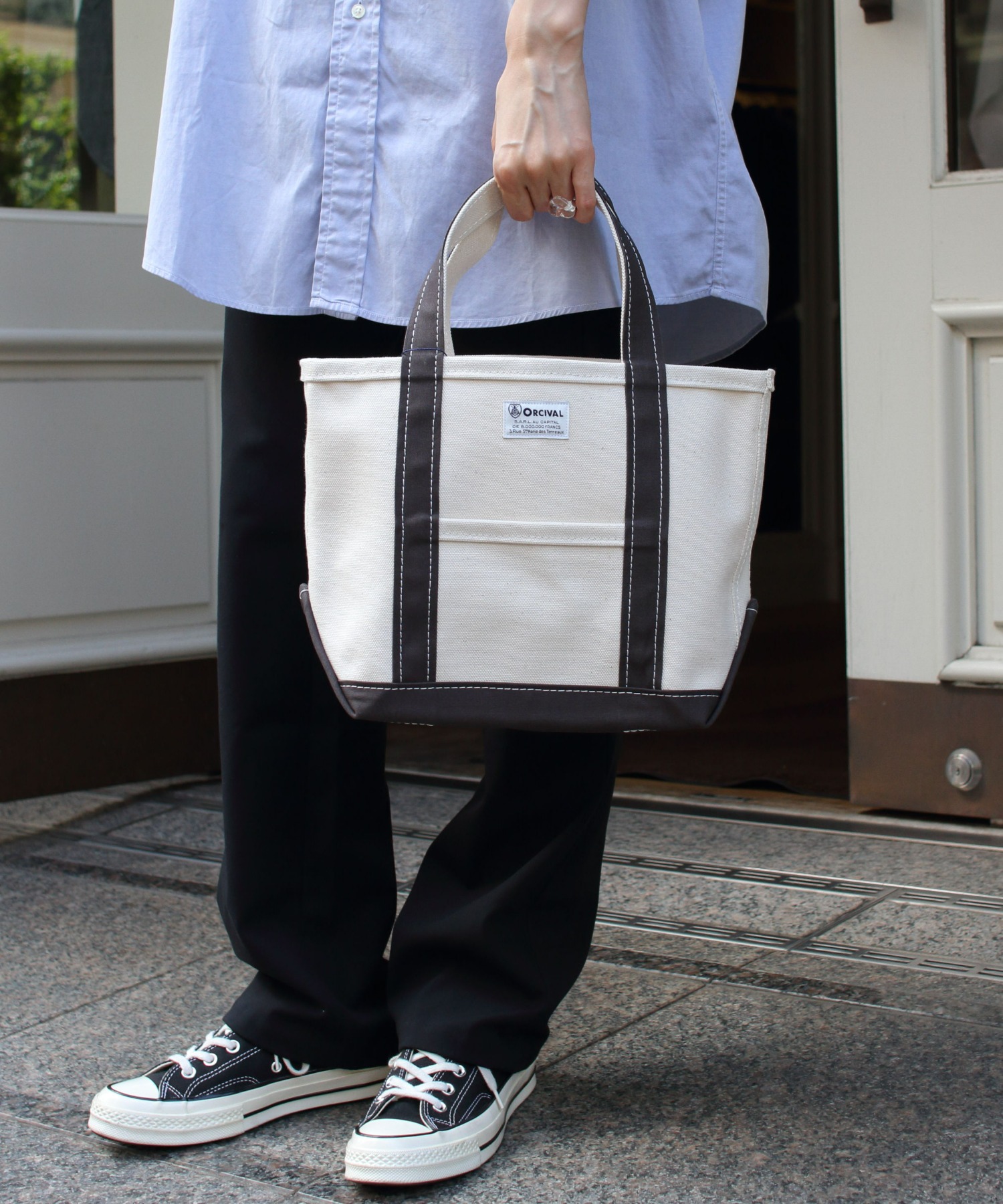 ORCIVAL/オーシバル　トートバッグ TOTE BAG 2TONE RC-7060HVC 22AW