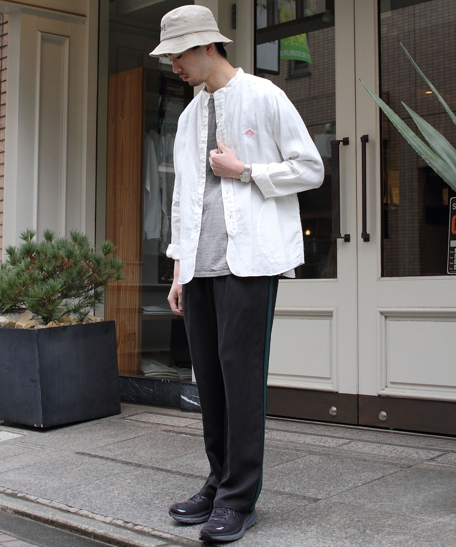 DANTON/ダントン リネンスタンドシャツ LINEN STAND SHIRTS JD-3607