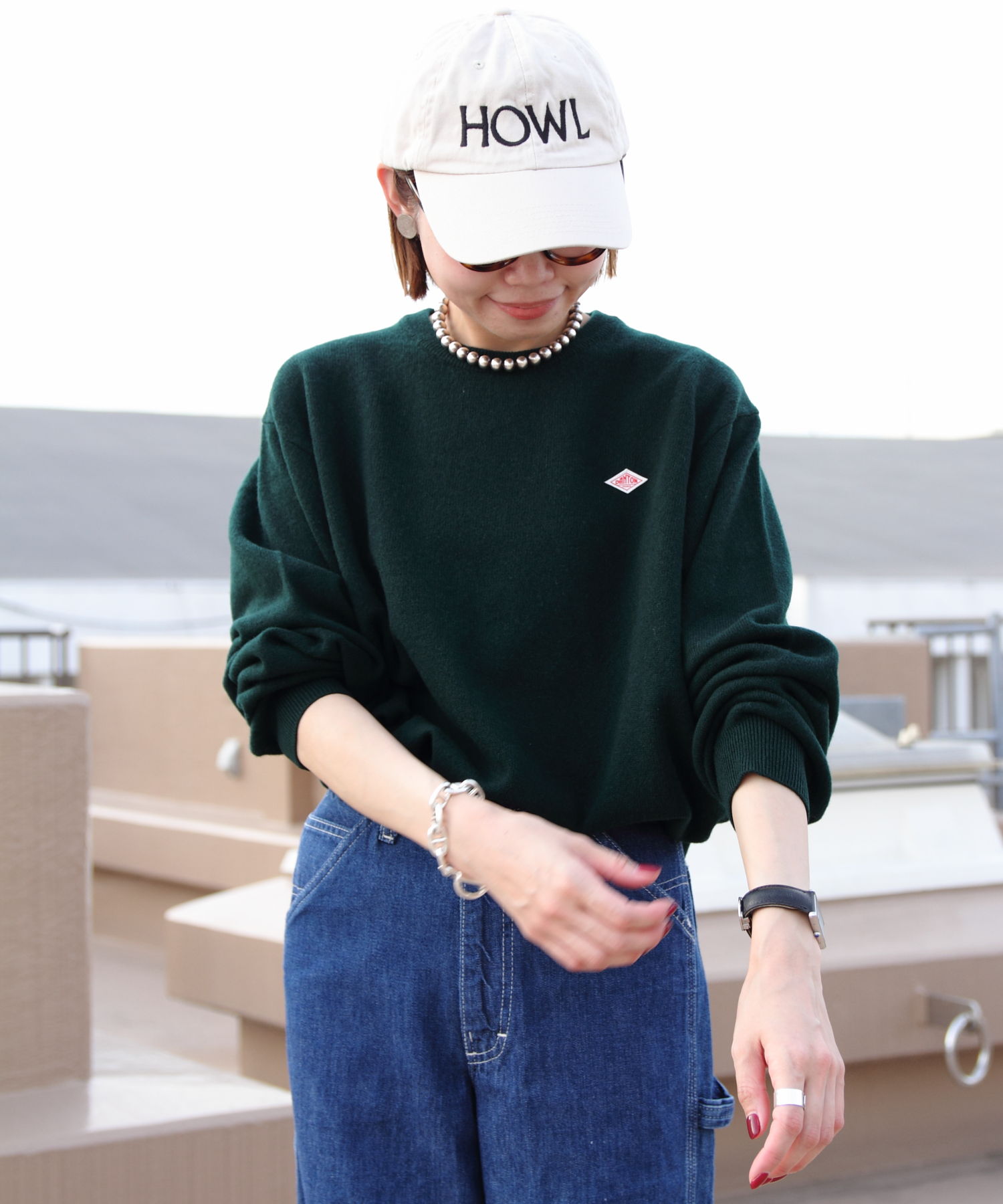 DANTON/ダントン　ラムズウール　クルーネックプルオーバー ロングスリーブ　LAMBS WOOL CREWNECK PULLOVER LONGSLEEVE　DT-D0027 LMW