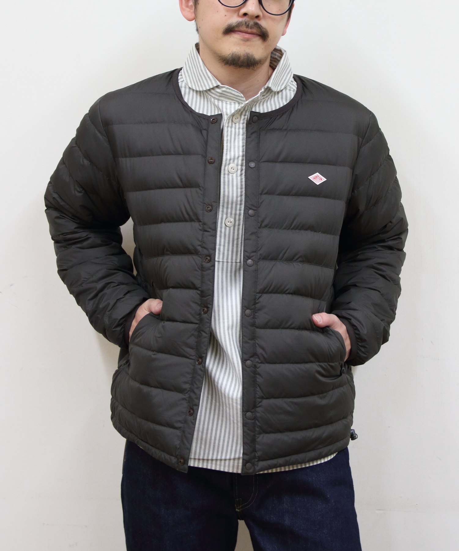 DANTON/ダントン　インナーダウンクルーネックジャケット　INNER DOWN CREWNECK JACKET　DT-A0025 RRT（メンズ）