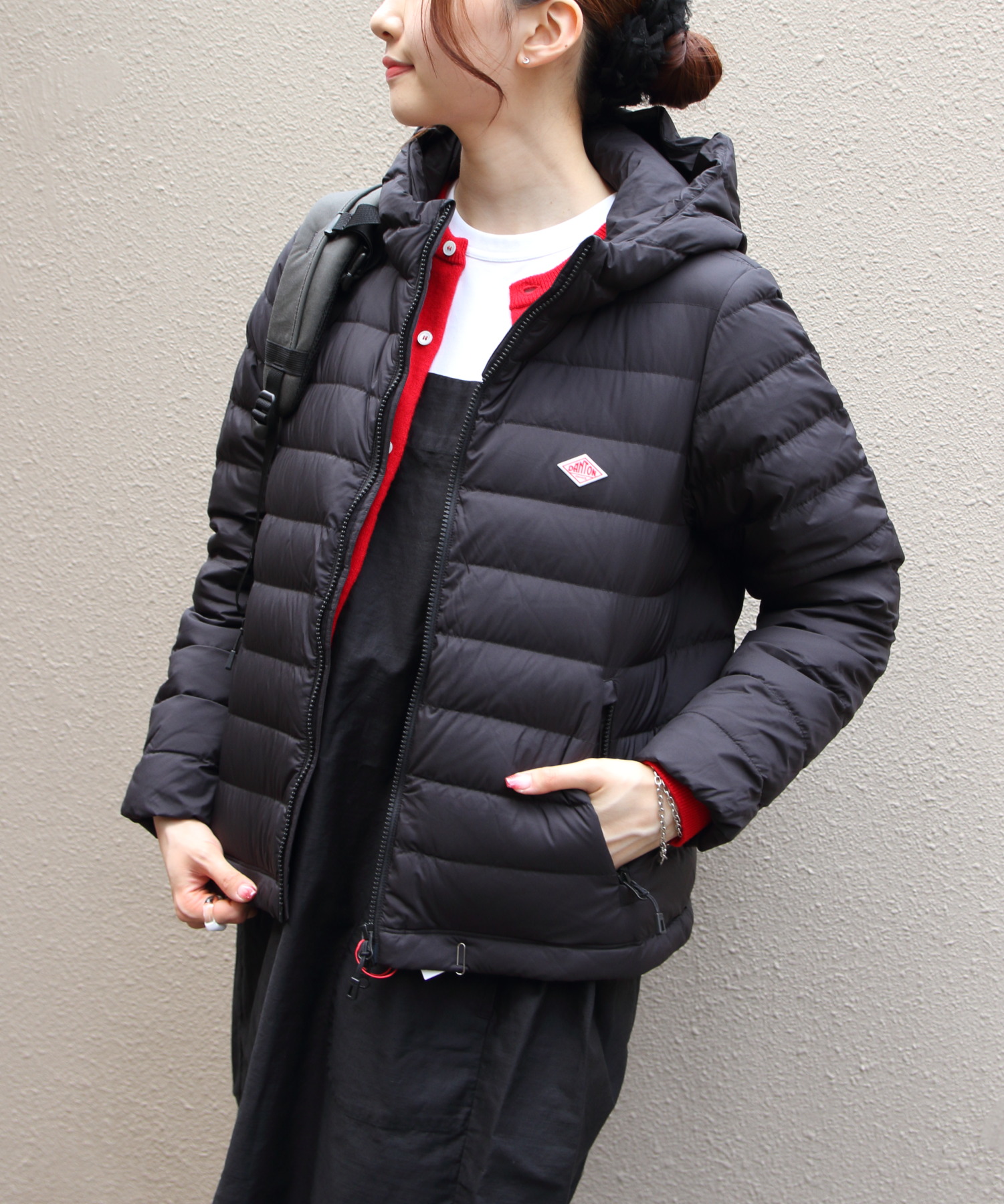 DANTON/ダントン　ミドルダウンフーデッドジャケット　MIDDLE DOWN HOODED JACKET　DT-A0563 NRP