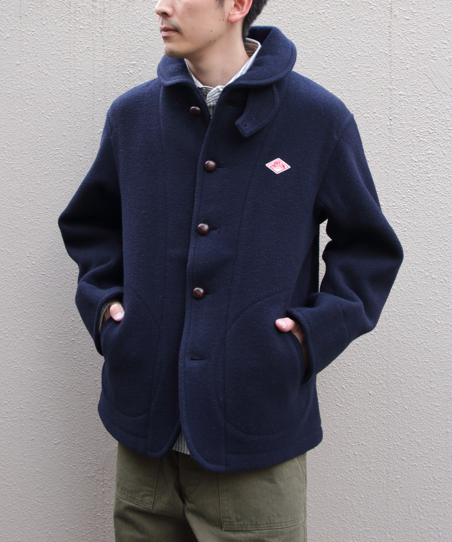 DANTON/ダントン　ラウンドカラージャケット　ROUND COLLAR JACKET DT-A0032 WOP