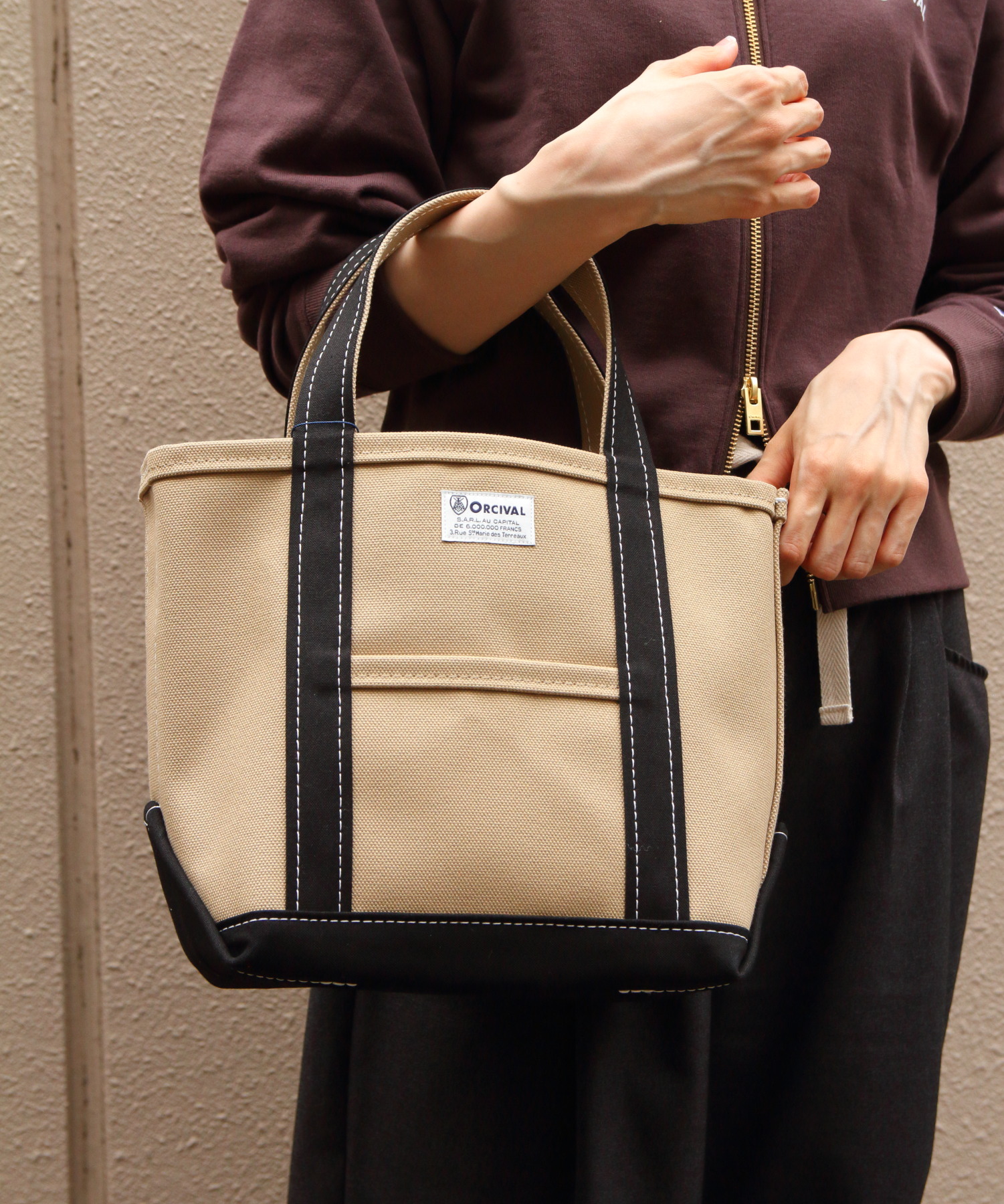 ORCIVAL/オーシバル　トートバッグS　2トーン　TOTE BAG S 2-TONE　OR-H0285 KWC